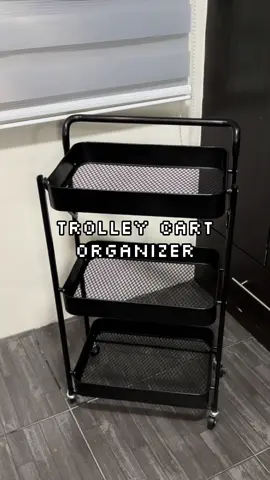 What would you organize in this cart? 💖 #trolleycartorganizer #organizedhome #trolley #cart #foldable #spacesaver #CleanTok #fyp #viral #cute 