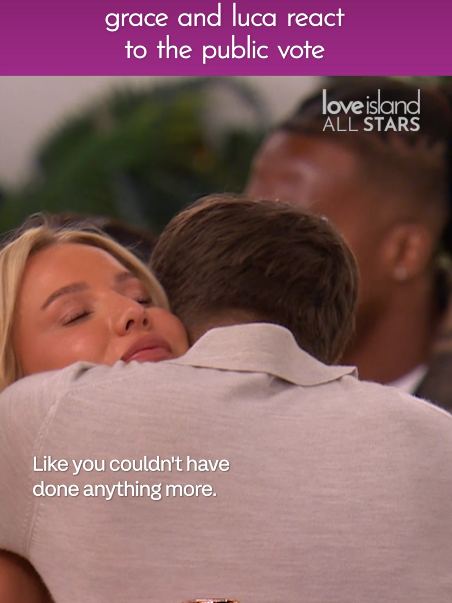 The public vote means Luca is coupled up with Samie 🫨 #LoveIsland #AllStars