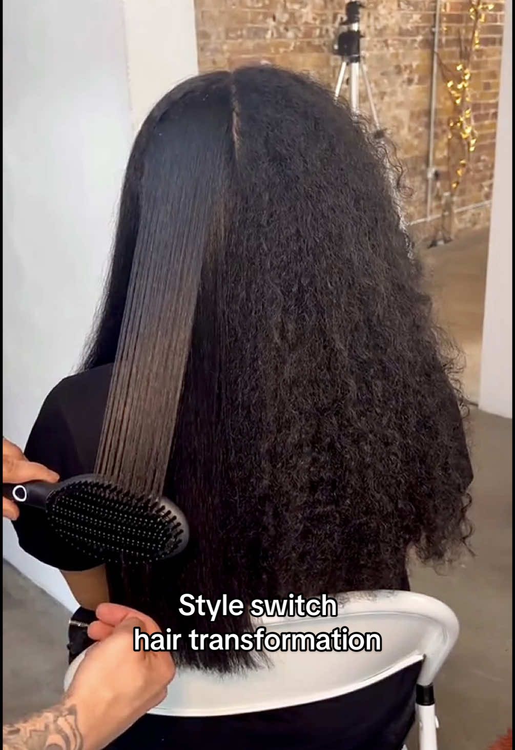 When you’re up for a style switch, the ghd glide hair straightener hot brush will be your bestie! Beautiful before, beautiful after ✨✨ #ghdhair #hairtiktok #hotbrush #viral #hairgoals #curlyhair #thickhair #texturedhair #smoothhair #straightener #hairtutorial #hairideas #fyp #fypage #creatorsearchinsights 