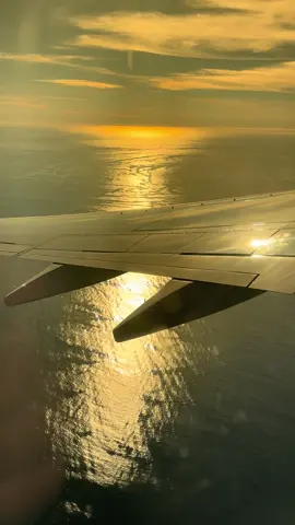 Flying over the ocean #ocean #plane #travel