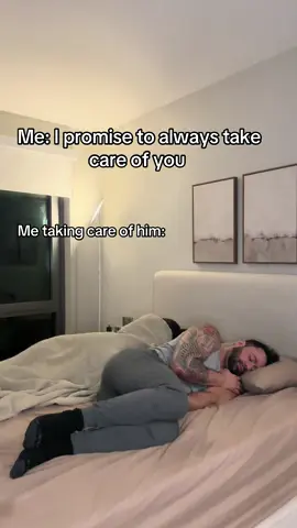 Solution: we have individual blankets now 🤭  #couple #couplestiktok #funnymoments #bedtime #fy #fyp #couplehumor #Love #marriedlife 
