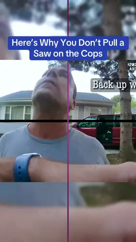 Here’s Why You Don’t Pull a Saw on the Cops #cops #catsoftiktok 