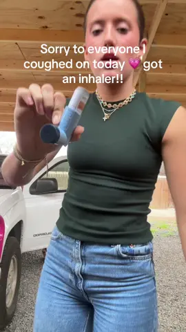 baddie with BRONCHITIS 💜 #cough #sick #fyp #fypシ #fypage #viral #liciiirhysiii #yeah #inhaler 