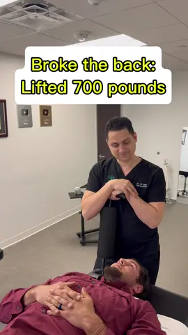 Broke his back: lifted 700 pounds 