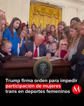 🏳‍⚧ El presidente de Estados Unidos, Donald Trump, firmó un decreto que prohíbe a las atletas transgénero participar en deportes femeninos, en un nuevo ataque a esta comunidad.⁠ ⁠ 🗣 