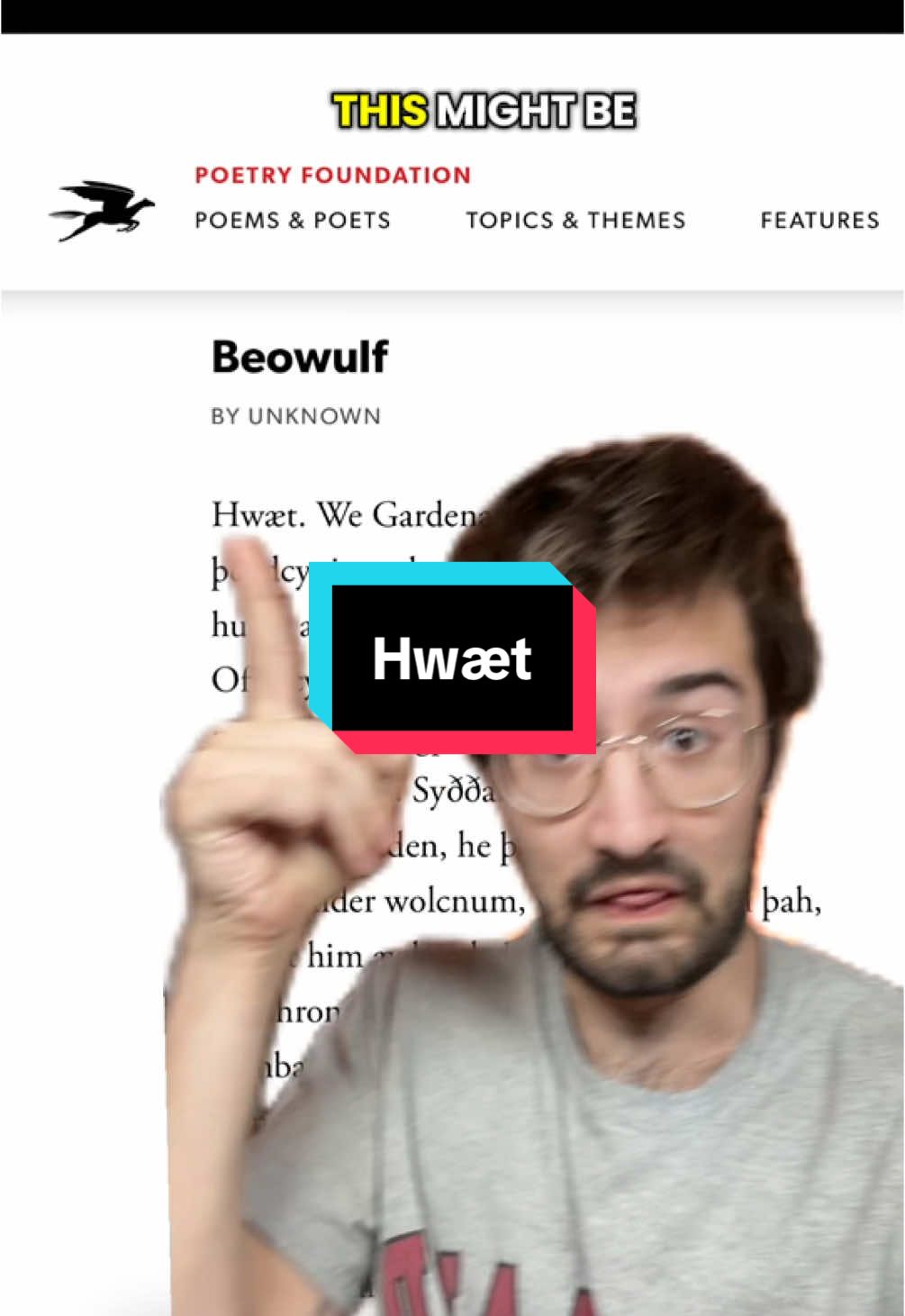 Hwæt do you think?  #etymology #linguistics #literature #beowulf #language #oldenglish