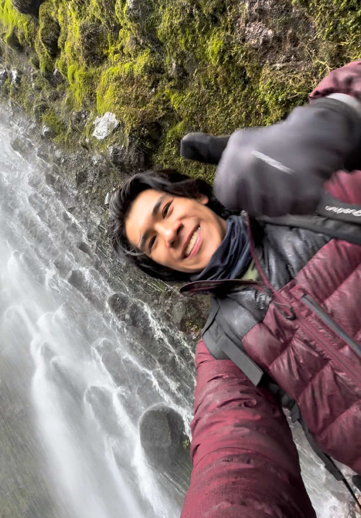Valió la pena la empapada #nature #iztaccihuatl #waterfall #cascada #mexico #mountain #forest #nnvae #fyp 