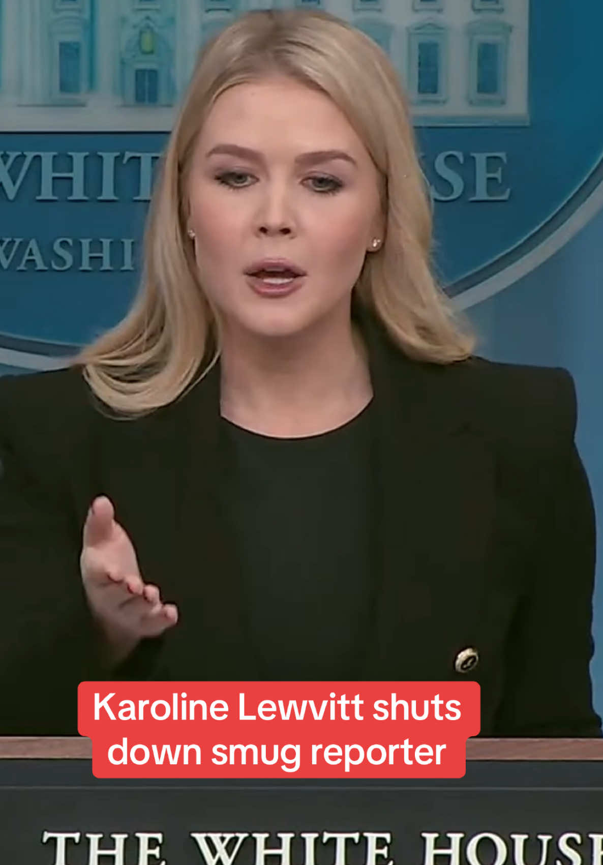Karoline Lewvitt shuts down smug reporter #karolineleavitt #trump #shutdown #funnyvideo #viralvideo #viraltiktok #fyp #trendingvideo 
