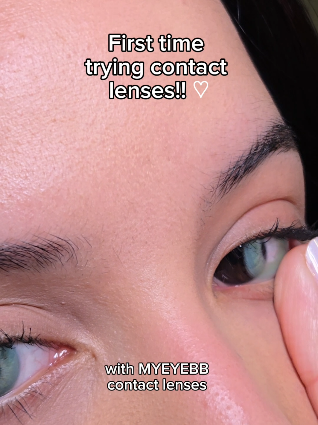 First time trying MYEYEBB contact lenses ♡ Codes:  Use 