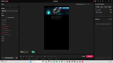 How to add a video background to your Logo on TikTok Live Studio! #howto #tiktok #canva #logodesign #live