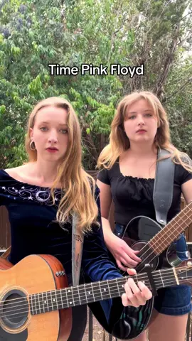 Bluegrass take on Pink Floyd🌌  Thank you @Greensky Bluegrass for this reimagination  #fyp #pinkfloyd #timepinkfloyd #bluegrass #sisters #acoustic #guitartok #harmonies #musiccover #darksideofthemoon 