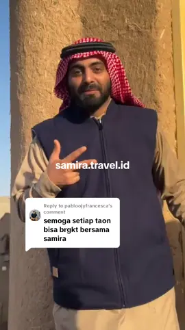 Replying to @pabloojyfrancesca mantap samira di hati, Insyaallah dimudahkan umroh berkali-kali, hanya disini bersama Jara Samira (08-222-13-66-287 atau klik link nomor di profile)✨ #umrohvibes 