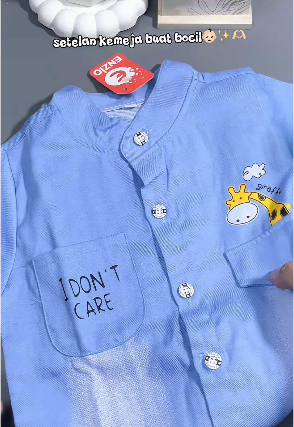 buruan dah pada beli baju dikit lagi lebaran 😭 tar keburu ke abisan loh #kemeja #kemejanak #setelananak #outfitanak #onesetanak #fashion #fashionanak #fypp 