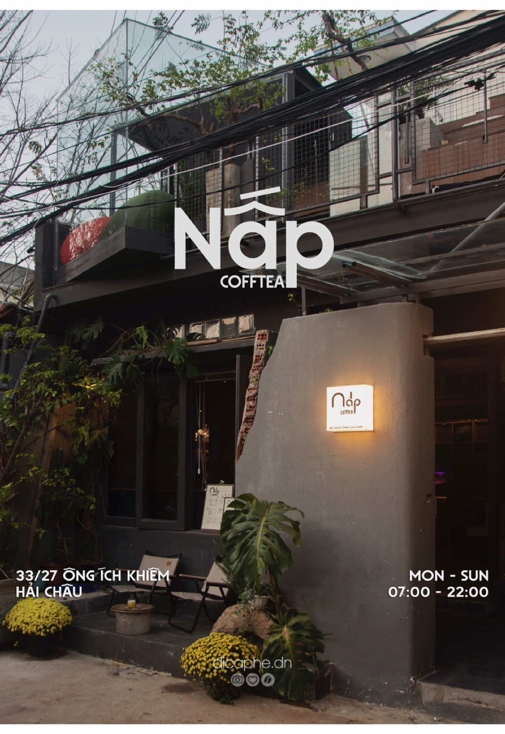 Góc trú ẩn núp hẻm mới trong thành phố - Nấp Cofftea #dicaphedn #dicaphe #cafedanang 