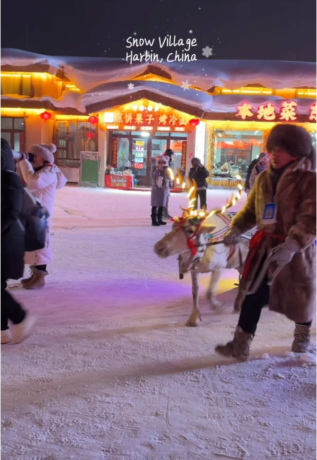 Snow Village in Harbin, China #snowvillage #harbin #snowvillageharbin #china #feliznavidad 