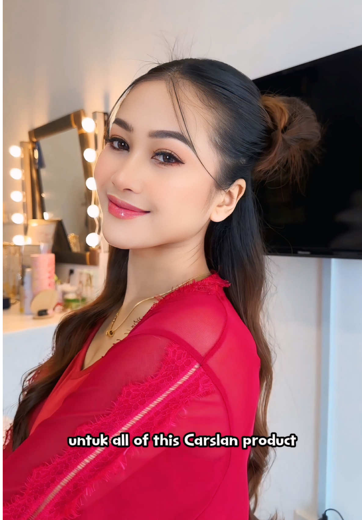 My Meimei makeup look ❤️ still CNY kan ? Gong Xi Fa Cai 🎉😍 #CARSLAN #carslanmy #carslanpowder #makeup #beauty #makeuptutorials #chinesenewyear #fyp 