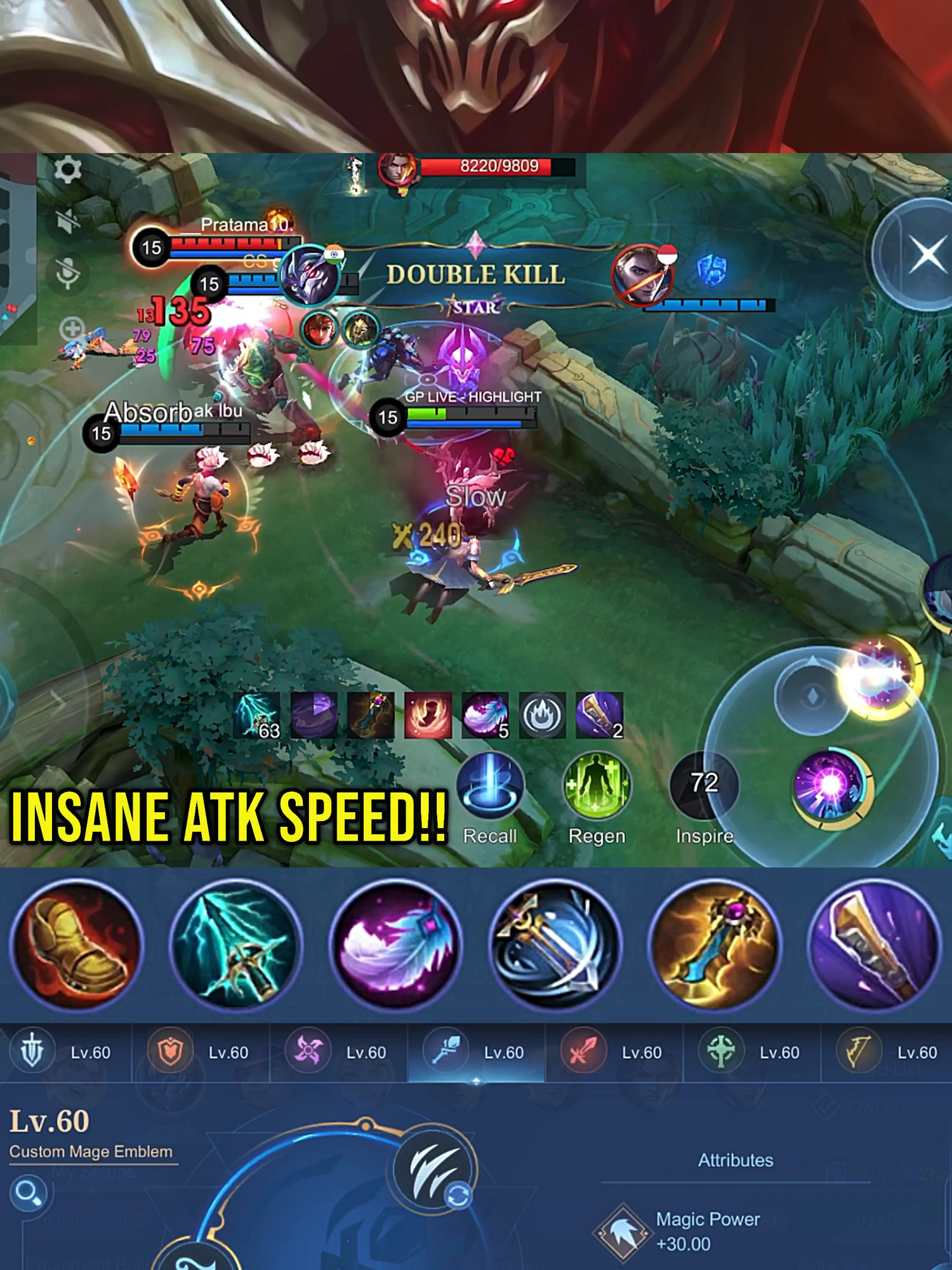 Zhask Insane Attack Speed Build (Part 7) - MLBB #gameplayproplayer #zhask #MLBB