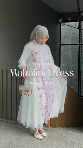 New Varian Mahalini Dress + Outer 🦋 #oliviamo #dresslebaran2025 #bajulebaran2025 #bajulebaran #dressputih #gamisputih #dressouter 