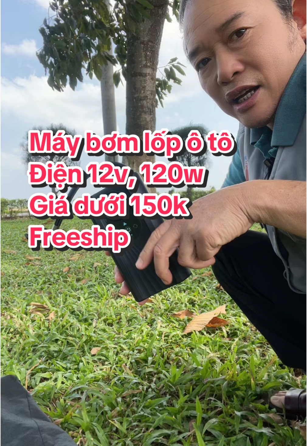 Máy bơm lốp xe ô tô, xe máy, xe đạp, máy nén khí tự động thông minh kỹ thuật số 120w, 12v.                                        Giá dưới 150k, Freeship #xuhuongtiktok #sanphamtot #giadungtienich #shoponline2477 #shoponline2047 