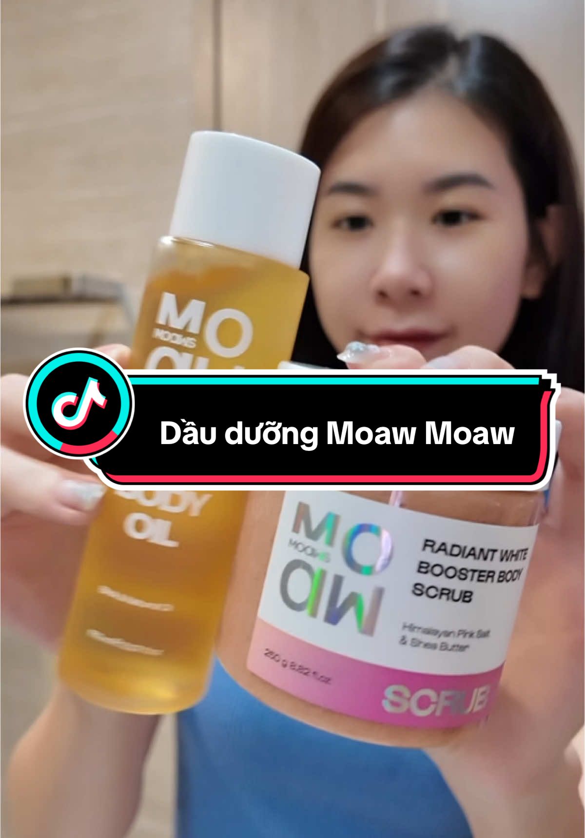 Mấy bà V3 sần sùi nên thử bí quyết này liền nha #linhchuoireview #bodyoil #moawmoaw 