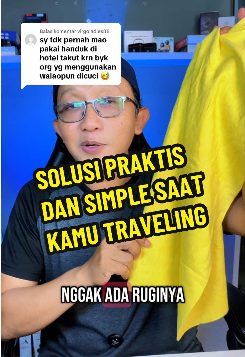 Membalas @virgoladies88  Solusi praktis dan simple saat traveling gunakan Kanebo jumbo sebagai pengganti handuk, lsg cekout dikeranjang kuning di bawah #kanebo #kanebojumbo #handukkanebo #handuk #handuktraveling #LifeHack 