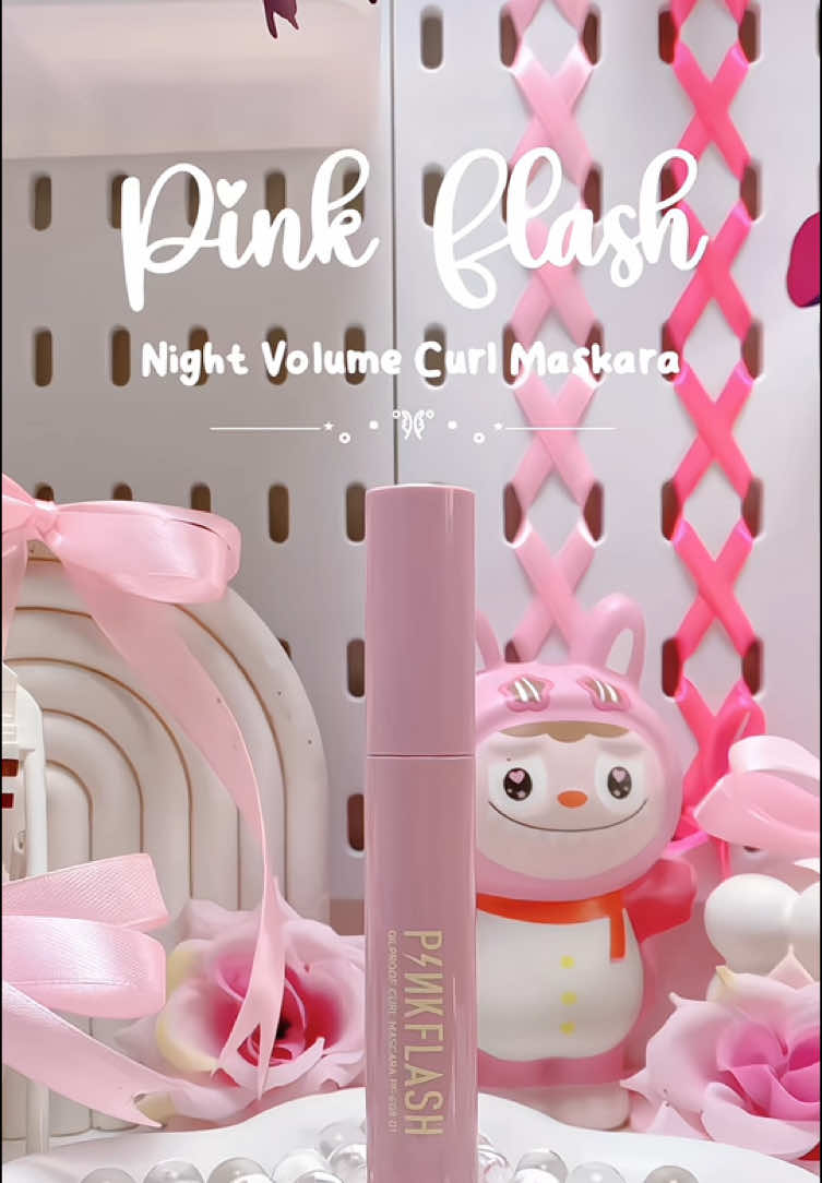 Pink Flash Night Volume Curl Maskara #pinkflash #pinkflashbeauty #pinkflashcosmetics #pinkflashmascara #mascara #maskara 
