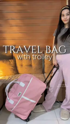 Sobrang useful ng travel bag with trolley pag nasa byahe ako! Forda hila nalang pag tamad na mag bitbit 😅 #travelbag #travelwithwheels #travelbagwithtrolley #travelbaglargecapacity #travelbaghandcarry #travelbagfortravelling #travelmusthave 