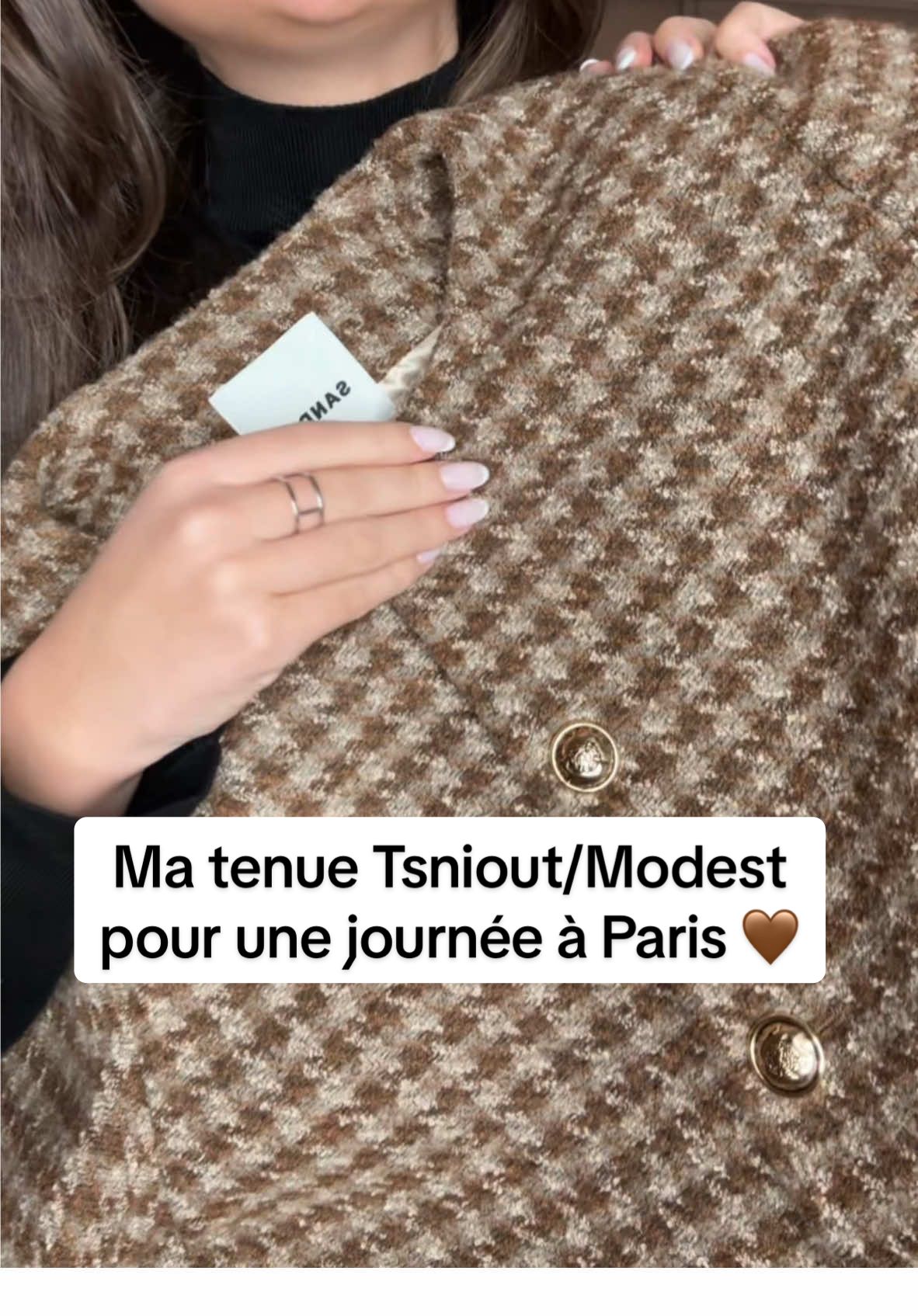 Mon outfit Tsniout du jour  @Sandro Paris 🤎 #tsniout #tsnioutgirl #tsnioutoutfit #tsnioutfashion #modestfashion #modestfashioninspo #tenuefemme #tenuedujour #jewishgirl #jewishtiktok #jewish #juif 