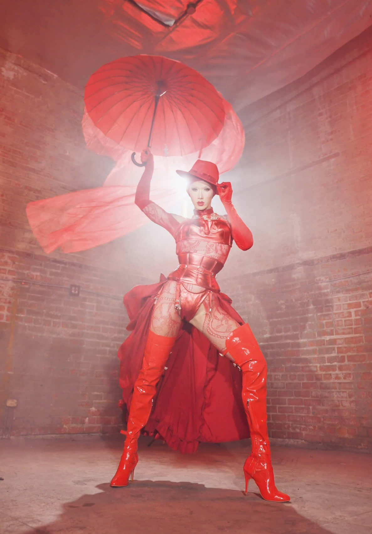 Replying to @ladygaga said by THE Lady in Red 💋 thank u mothaaaa #fyp #transformation 