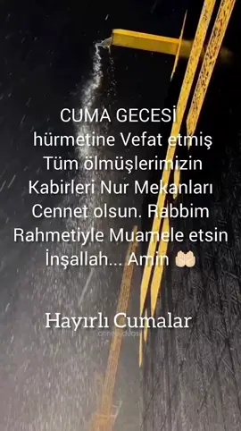 Cuma Akşamınız Mübarek Olsun 🤲🏻