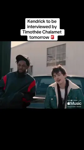 Excited to see what the convo is like 👀 #kendricklamar #timotheechalamet #rap #hiphop #SuperBowl #gnx 