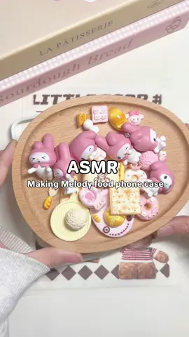 ASMR making Melody phone case #handmade #decoden #DIY #amikii #asmr #fyp #foryou #creamglue #decodencase #decodenphonecase #melody 