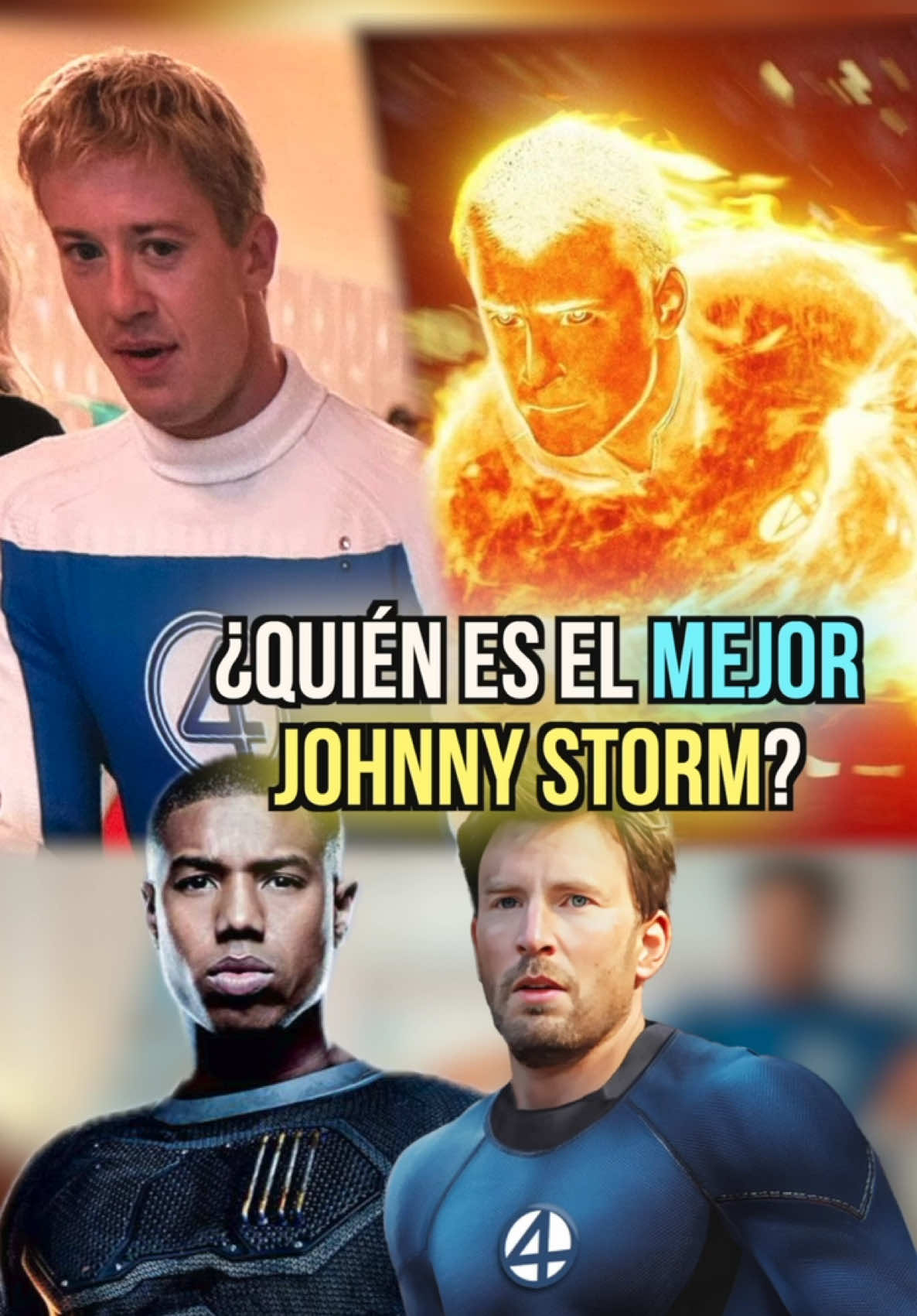 Quién es el Mejor Johnny Storm? #johnnystorm #antorchahumana #humantorch #chrisevans #josephquinn #fantasticfour #cuatrofantasticos #marvel #mcu #marvelstudios #deadpoolandwolverine #strangerthings 