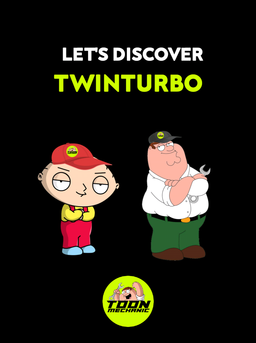 Father, I demand knowledge 🗣: TWIN TURBO Follow @TOONMECHANIC For more Knowledge 🗣🧠🚗 #toonmechanic #peter #stewie #petergriffin #mechanic