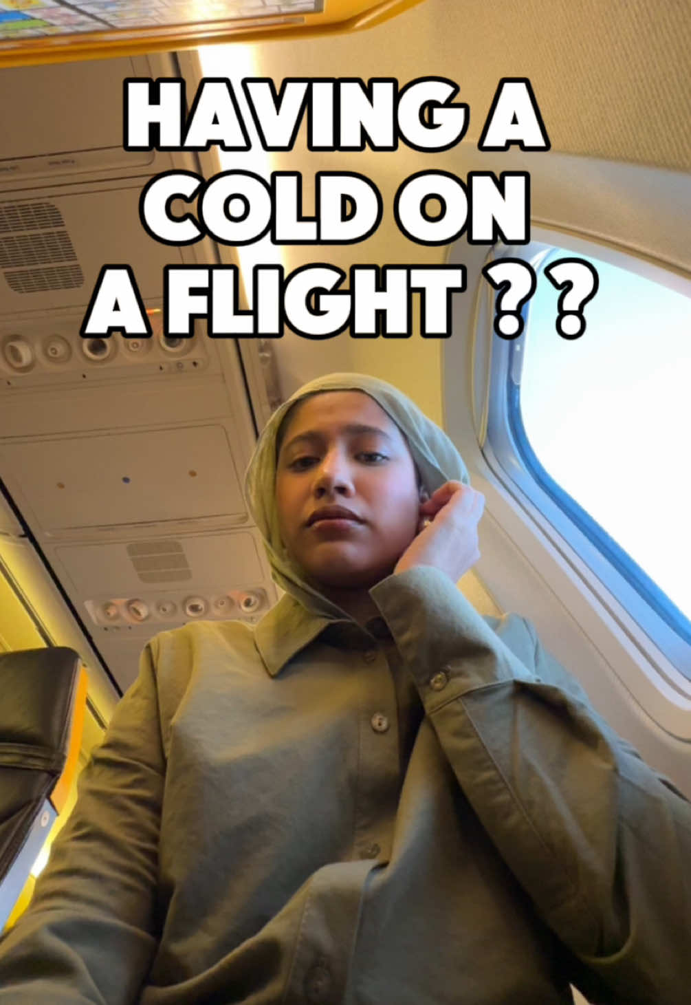 Me and the baby in the back be crying for real 😭😭 worst ear pain I’ve ever had on a flight  #solotravel #portugal #ryanair #wintertravels 