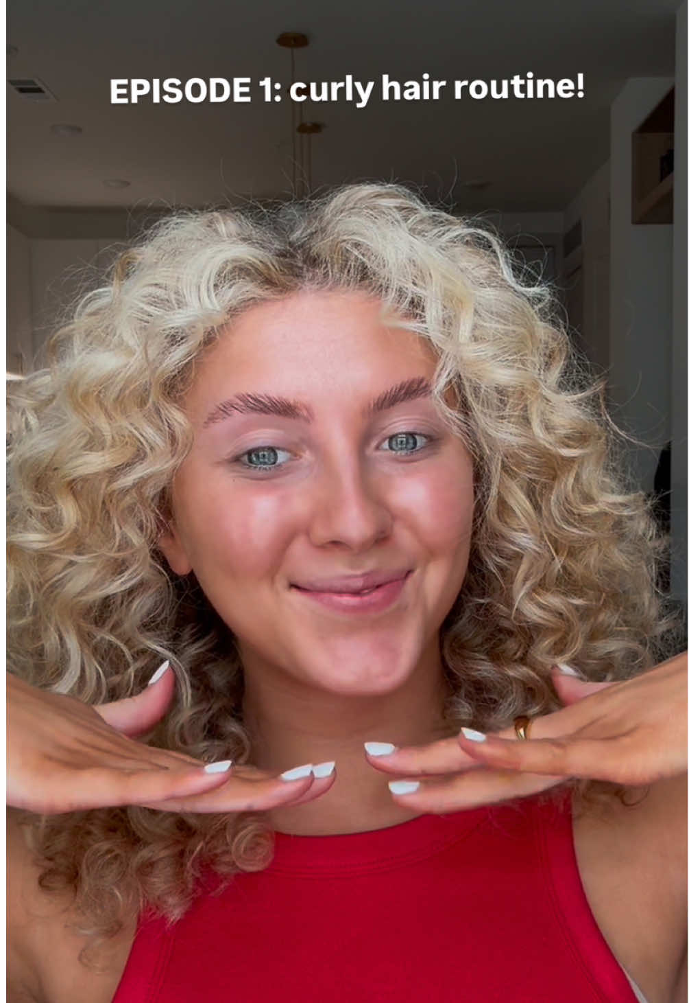 CURLY CHATS: EPISODE 1…  FINALLY- my curly hair routine👩🏼‍🦱 All products are linked in my bio! Would love to see you try my curly hair routine, and tag me. Hope you enjoy!🖤 See you next Thursday. Jesus loves you!  #curlychats #curlyhairroutine #jesuslovesyou #fyp #foryoupage 