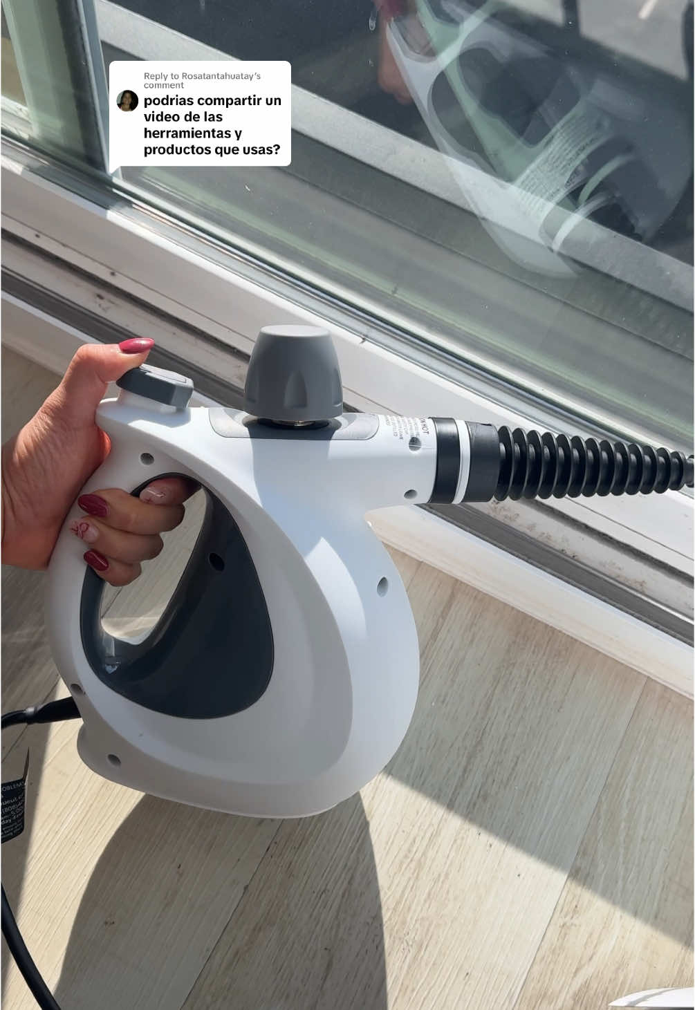 Replying to @Rosatantahuatay Steam cleaner 💯 the best cleaning tool 🧼 Enamorada de esta vaporizadora que limpia de todo sólo con agua💧!!  #steamcleaning #cleaner #steamcleaner #cleaningtiktok #cleaninghacks #cleaning #cleaningtips #cleanwithme #cleanhome #gadget 