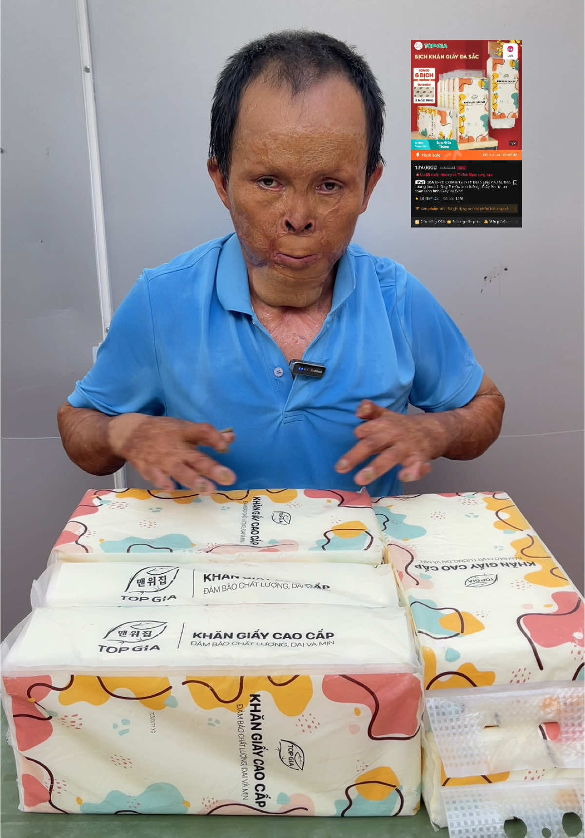 Giấy ăn TopGia ạ, Em Khang cảm ơn các bác rất nhiều #giayantopgia #xuhuong 