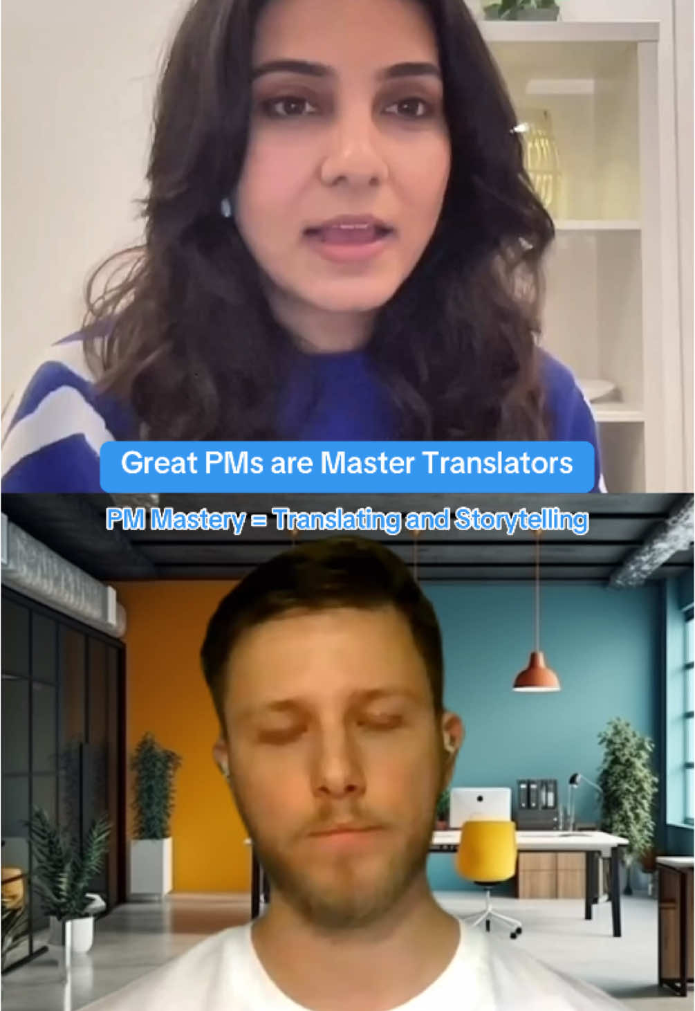 How to become a great Product Manager? We call PMs a “Translator” in this video - you should master the skills of translating between departments, customers, and markets & storytelling. #storytelling #productmanager #techcareers #jobsearch #jobseekers #Tech #techtok #jobright #podcast 