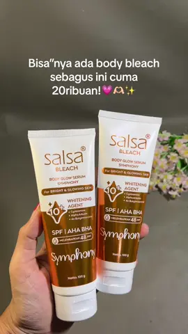 Gampang meresap, ga bikin lengket, no white cast, wanginya enak bgt! #salsacosmetic #bodyserumsalsa #glowing #bodycareroutine #bodybleaching 