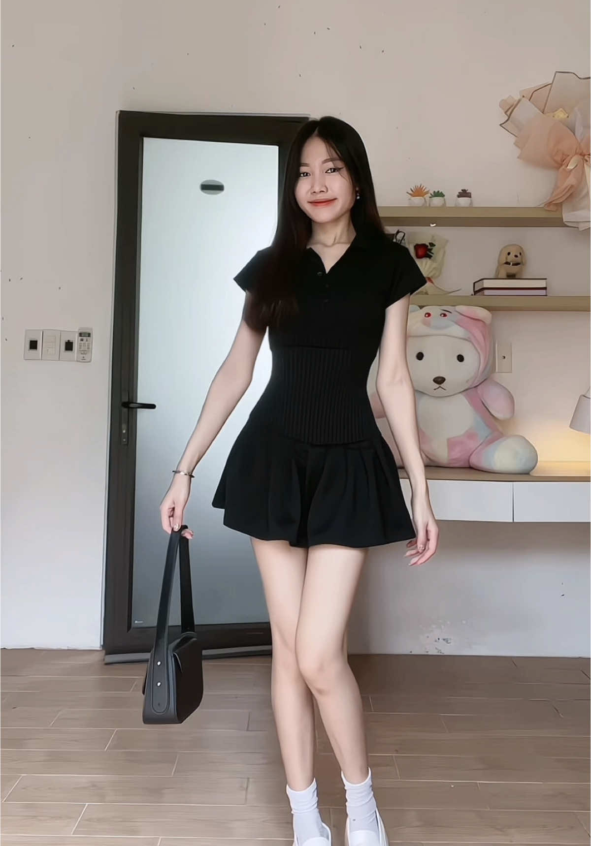 Đầm mặc zô nhìn thắt eo rõ lắm lun #dambody #damnodypolo #outfit #nguyethangreview #damngan #haul #vaypolo 