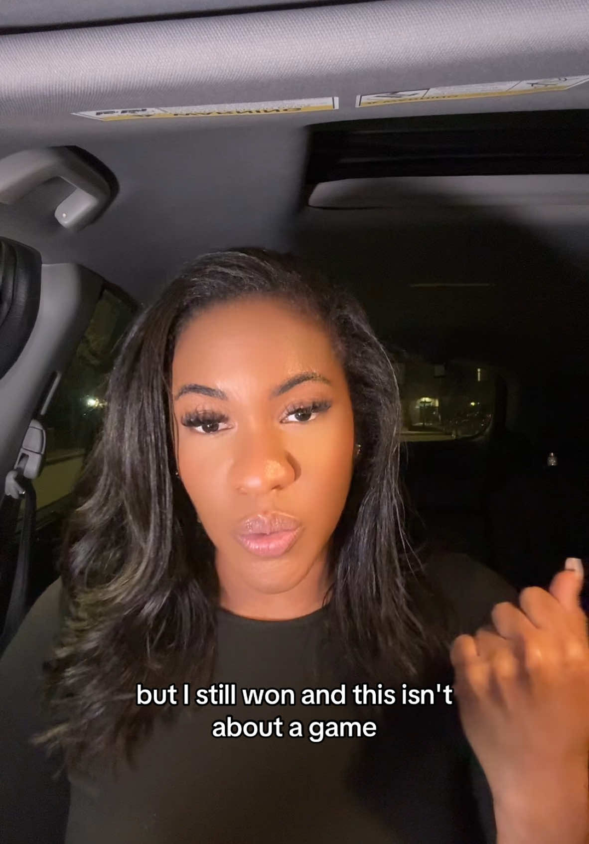 I took the loss but I still won. This isn’t about a game 🖤 #personalgrowth #letitgo 