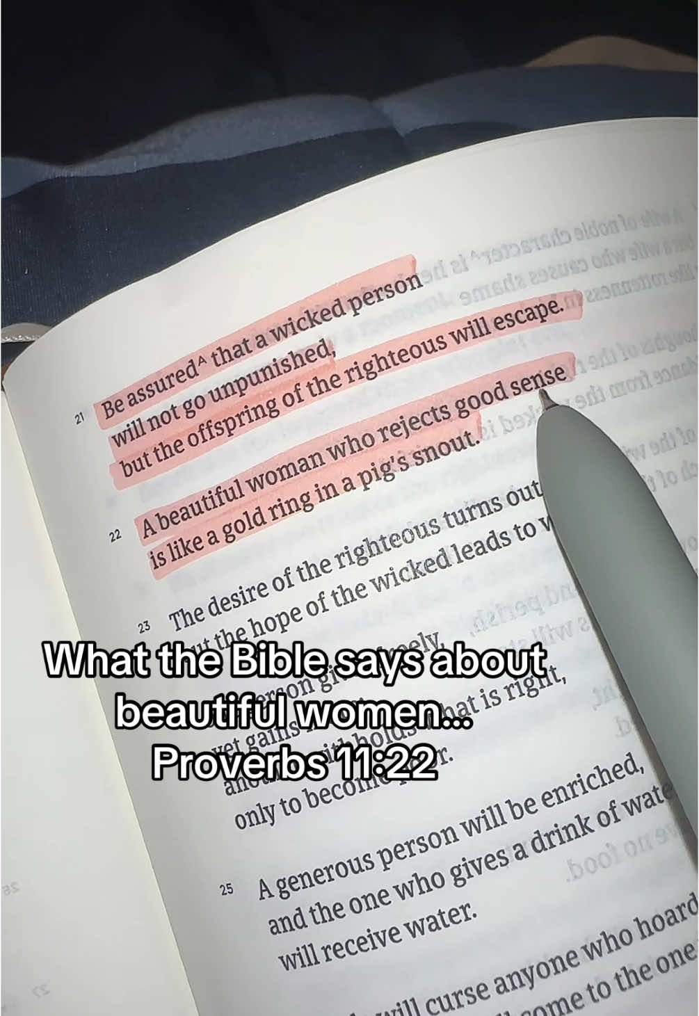 Like a gold ring in a pigs snout! Proverbs 11:22 #fyp #biblestudy #womensbiblestudy #beauty