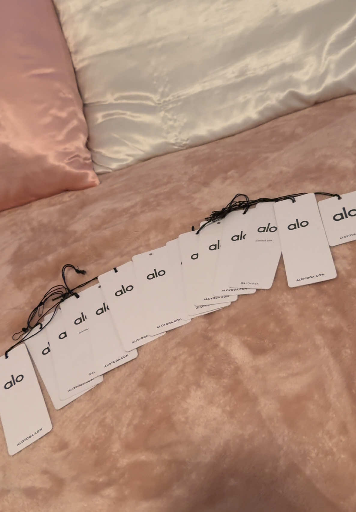 The amount of tags I’d have if I started collecting sooner 🫣 Alo sponsor meee #aloyoga #obsession #alo #fyp #virał @Alo Yoga 