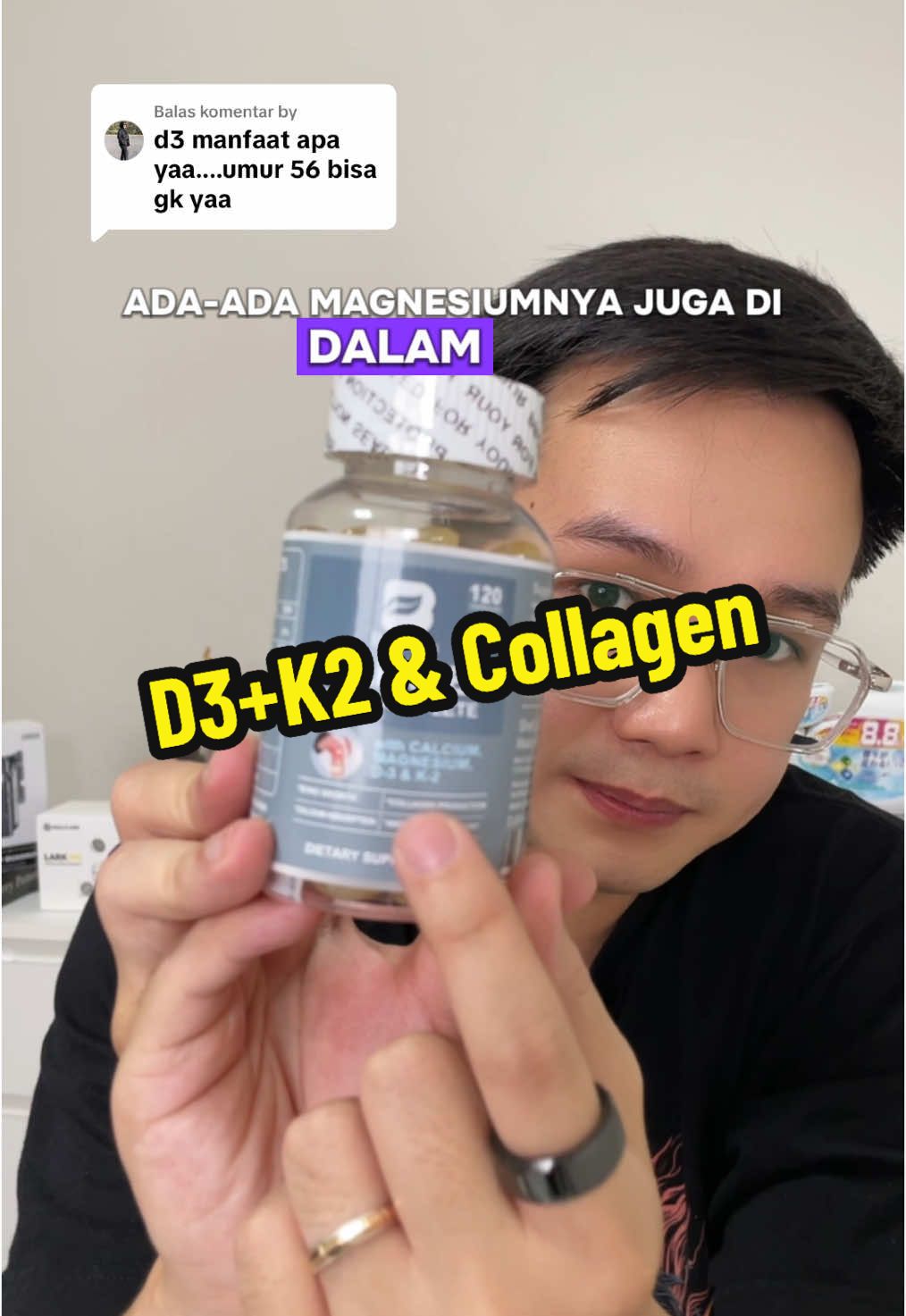 Membalas @by boleh banget ya justru bgs utk yg usia lanjut #d3k2 #collagen #kalsium #magnesium 