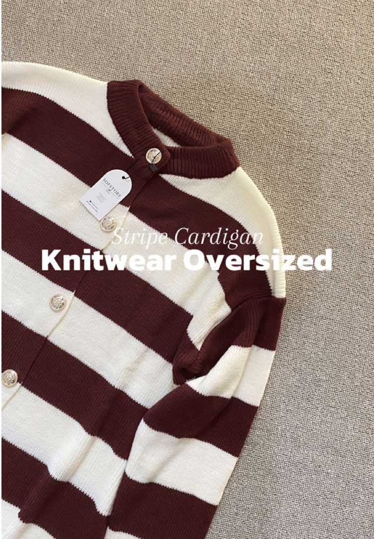 rajutnya nyataa premium, tebel tapi adem!🥹 #cardiganrajut #cardiganoutfit #cardiganoversized 