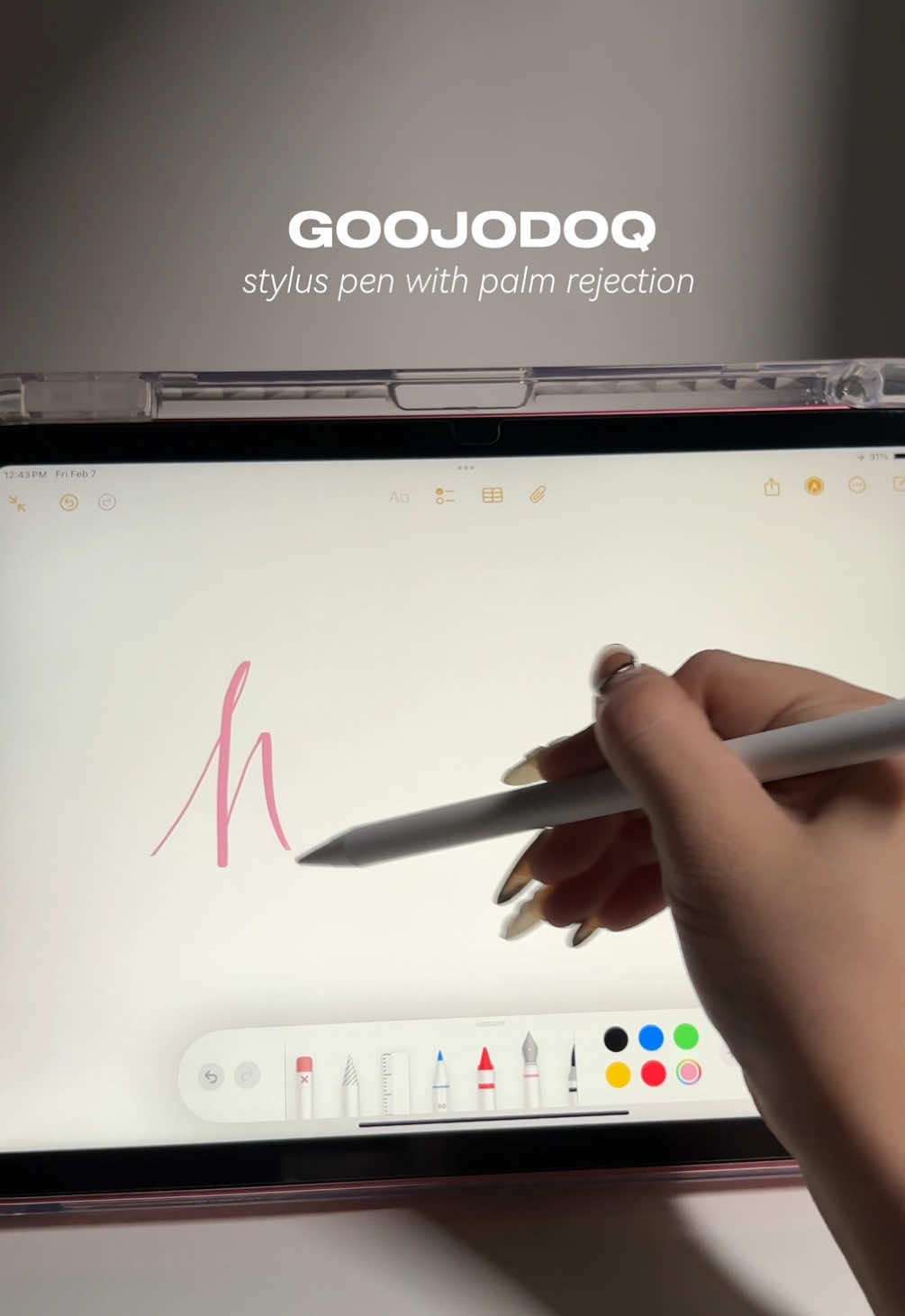 can't affordable the 🍎 pen, so i decided to buy this goojodoq pen and it works the same 🤍 #goojodoqstyluspen #styluspengoojodoq #styluspen #affordablestyluspen 