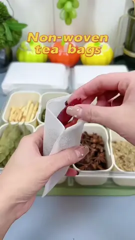 Non-woven tea bags actually have this purpose.#nonwoven #teaball #soup #tea #teabag 