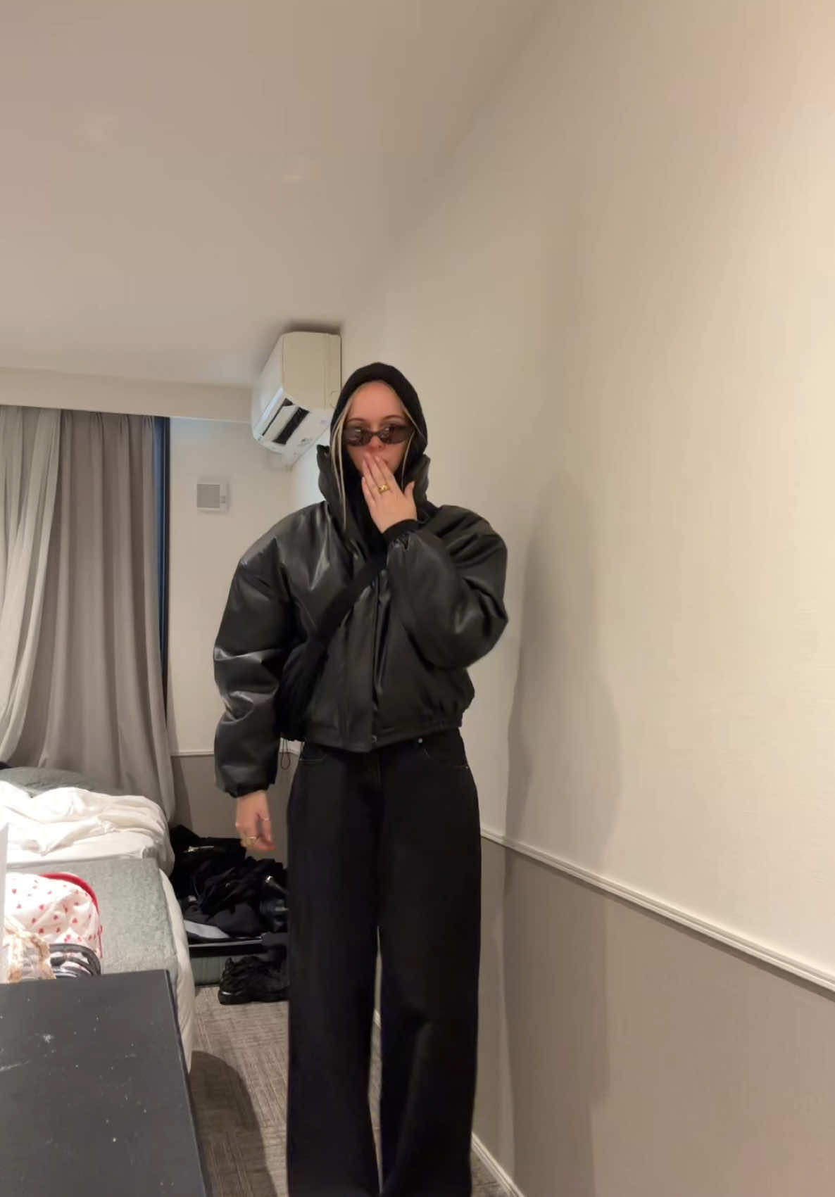 Osaka day 1 fit check #japanoutfit #osaka #winterfashion #japan 