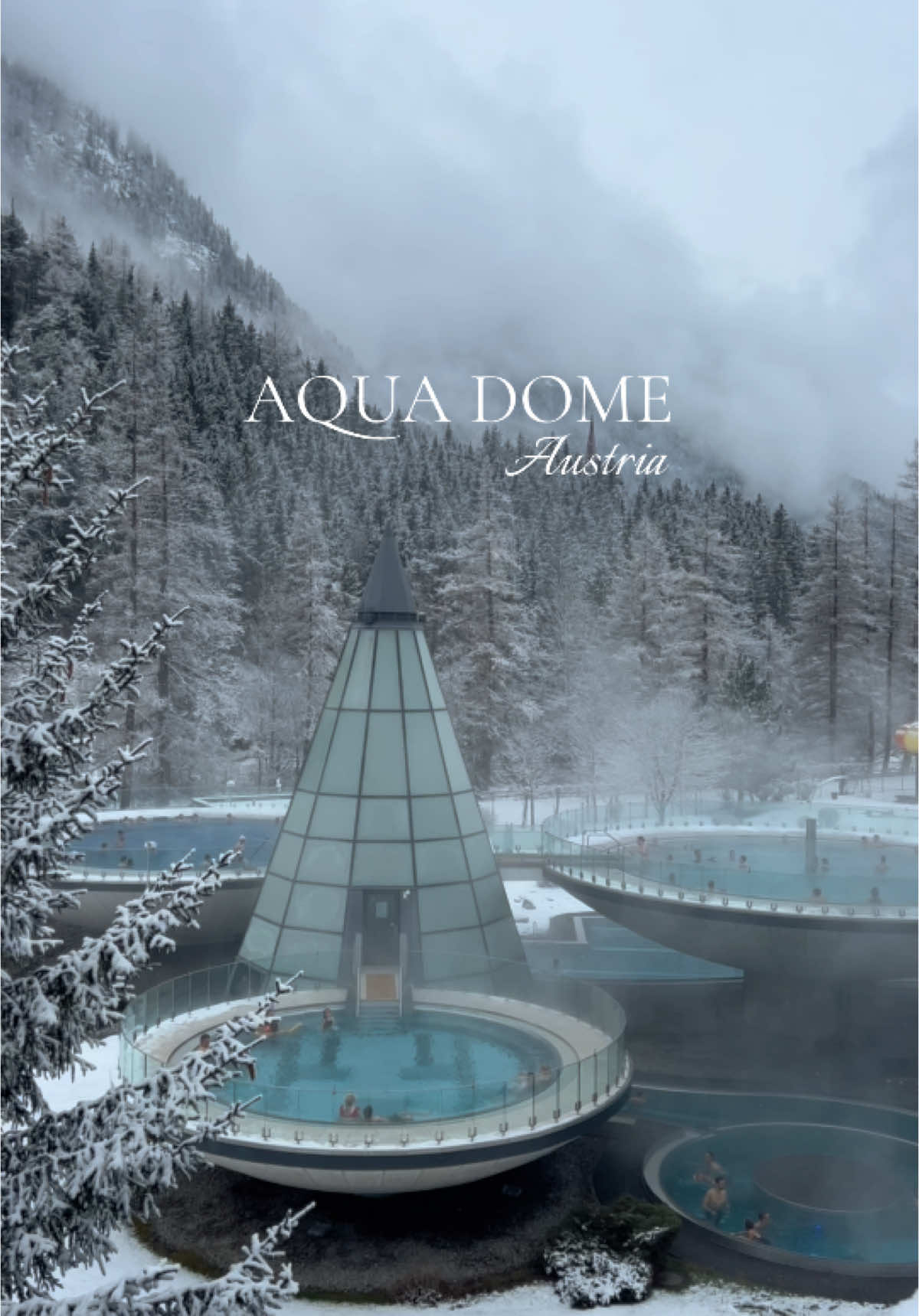 @AQUA DOME - the dreamiest trip ❄️🌨️🤍 #aquadome #aquadometirolthermelängenfeld #austria #fyp 